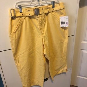 Yellow Capri Pant